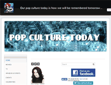 Tablet Screenshot of popculturetoday.us